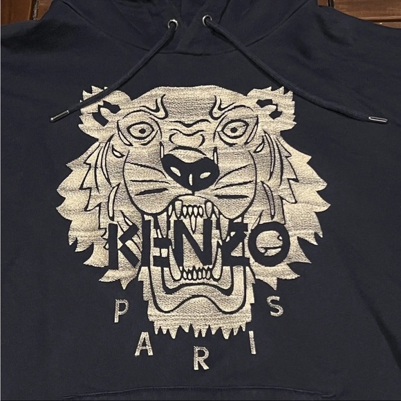 NWOT’s Kenzo Paris Embroidered Tiger Original Hoodie Men’s Size Large - Picture 4 of 9